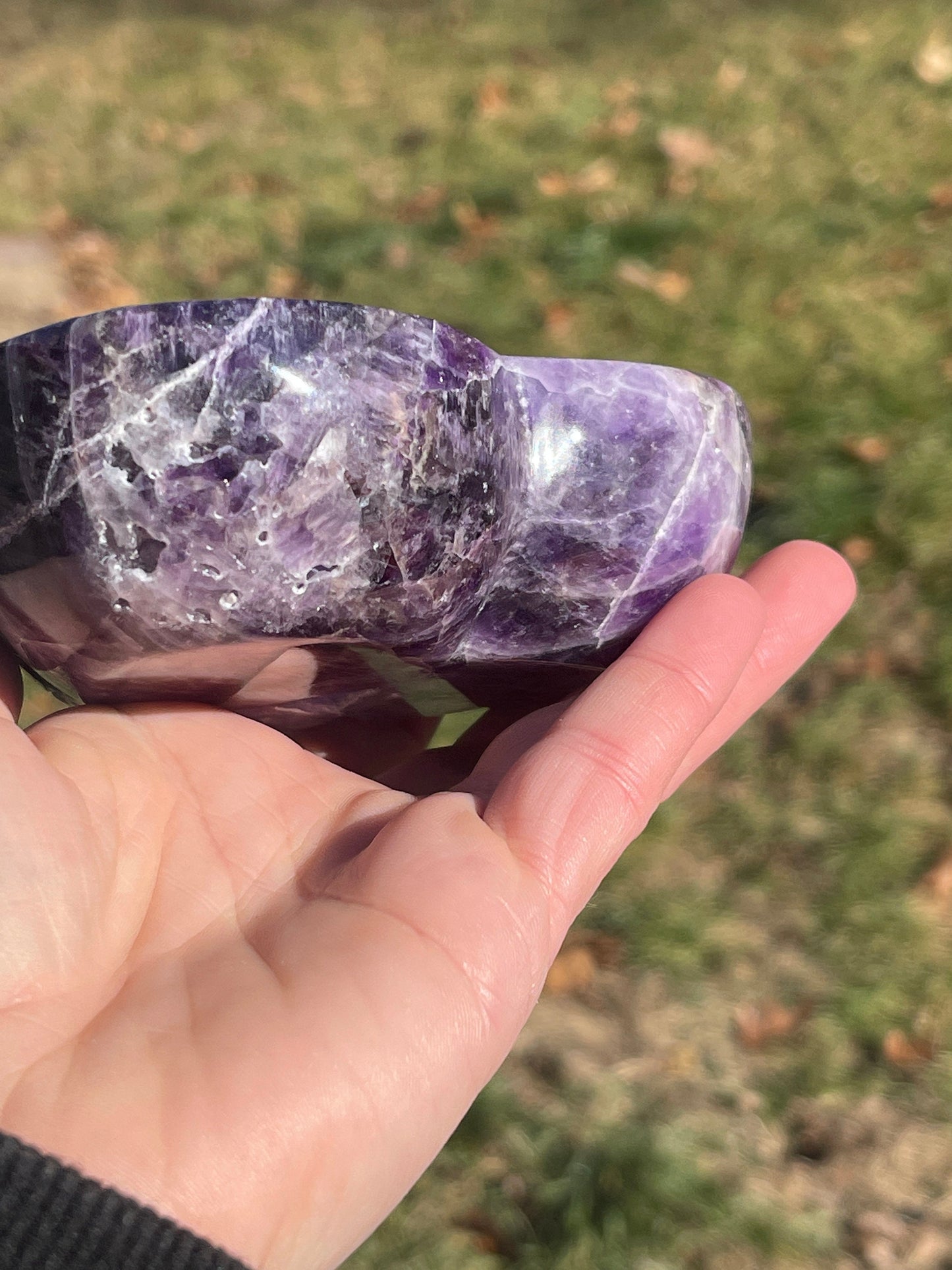 Dream Amethyst Heart Crystal Bowl