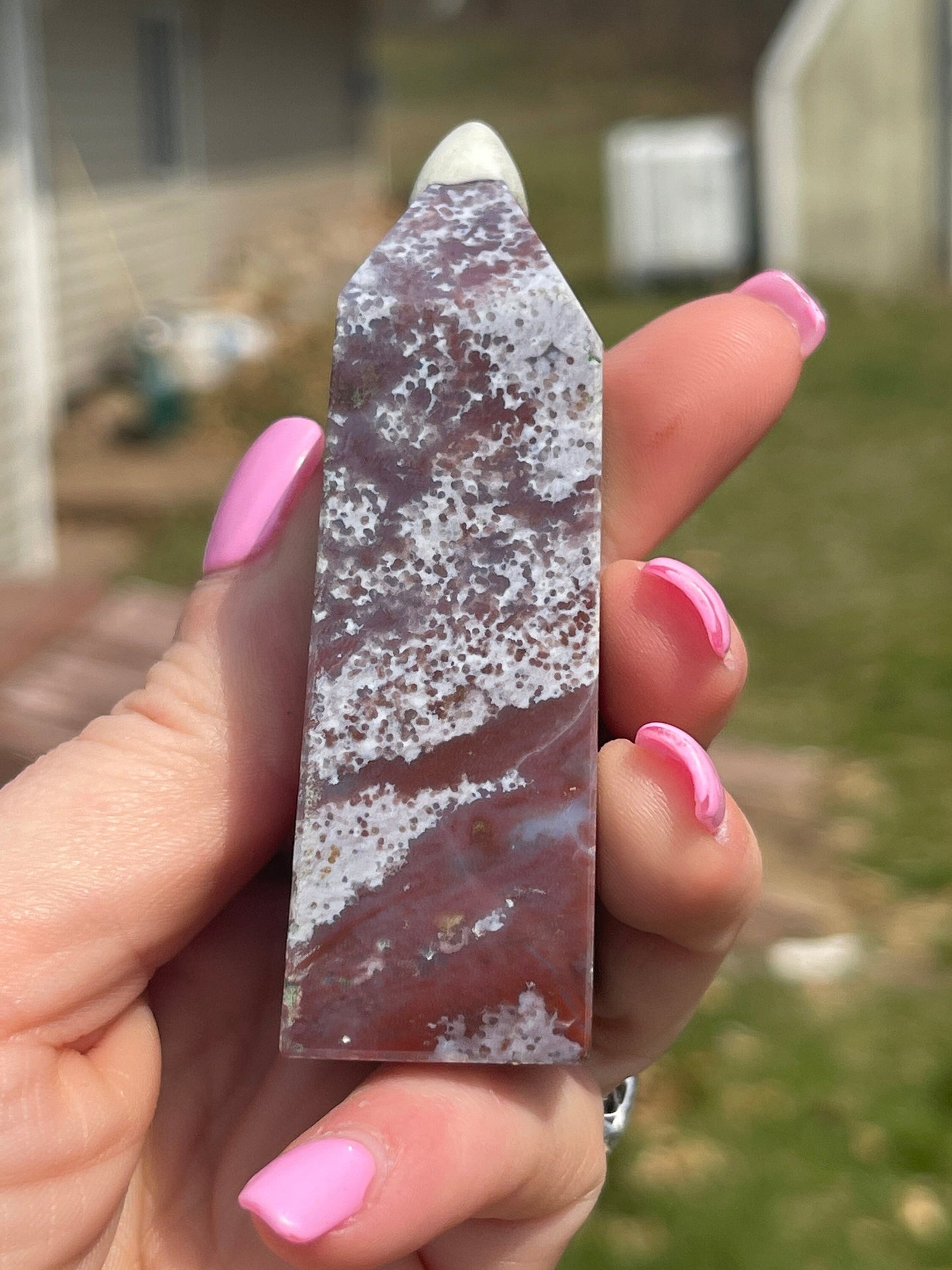 Ocean Jasper Crystal Tower