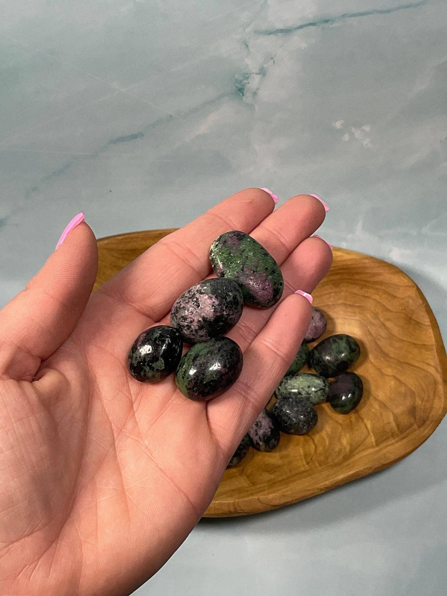 1 Ruby Zoisite Tumbled Stone