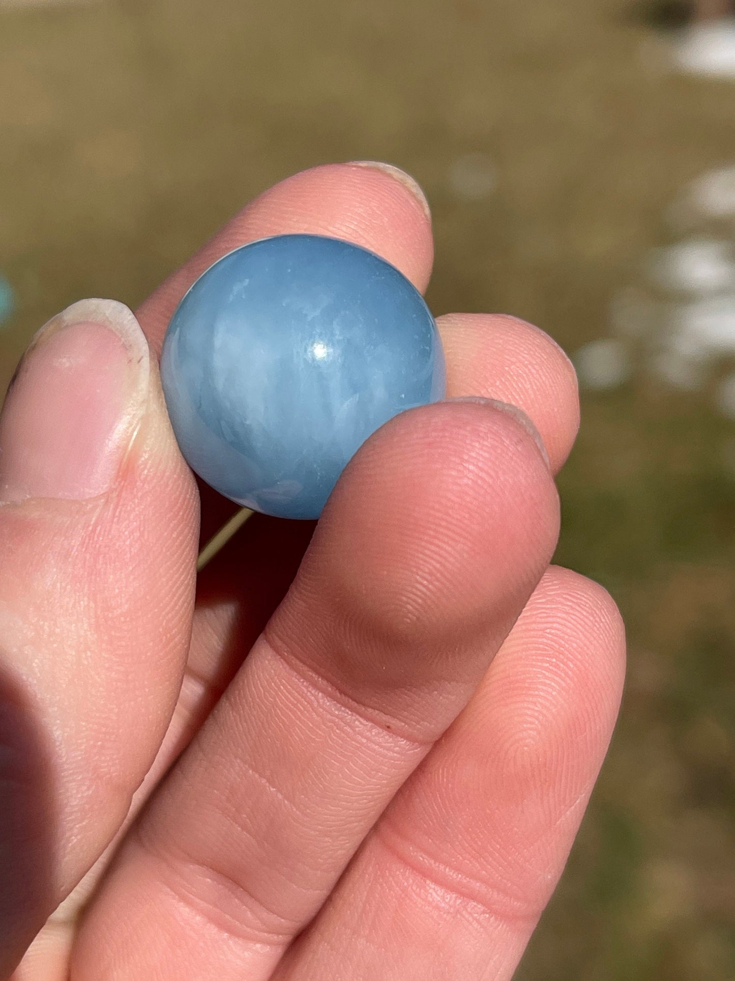 Mini Aquamarine Crystal Sphere