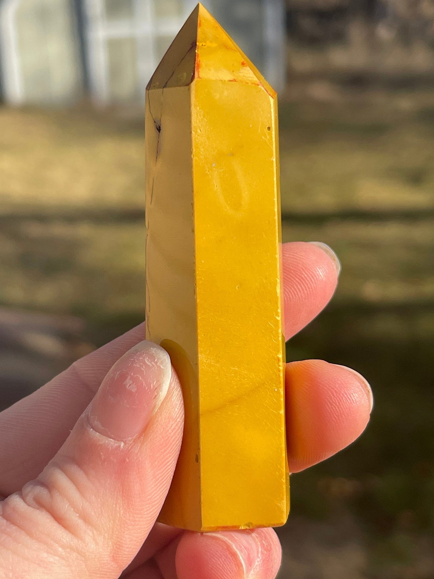 Mookaite Jasper Crystal Tower: Australian Carved Meditation Stone