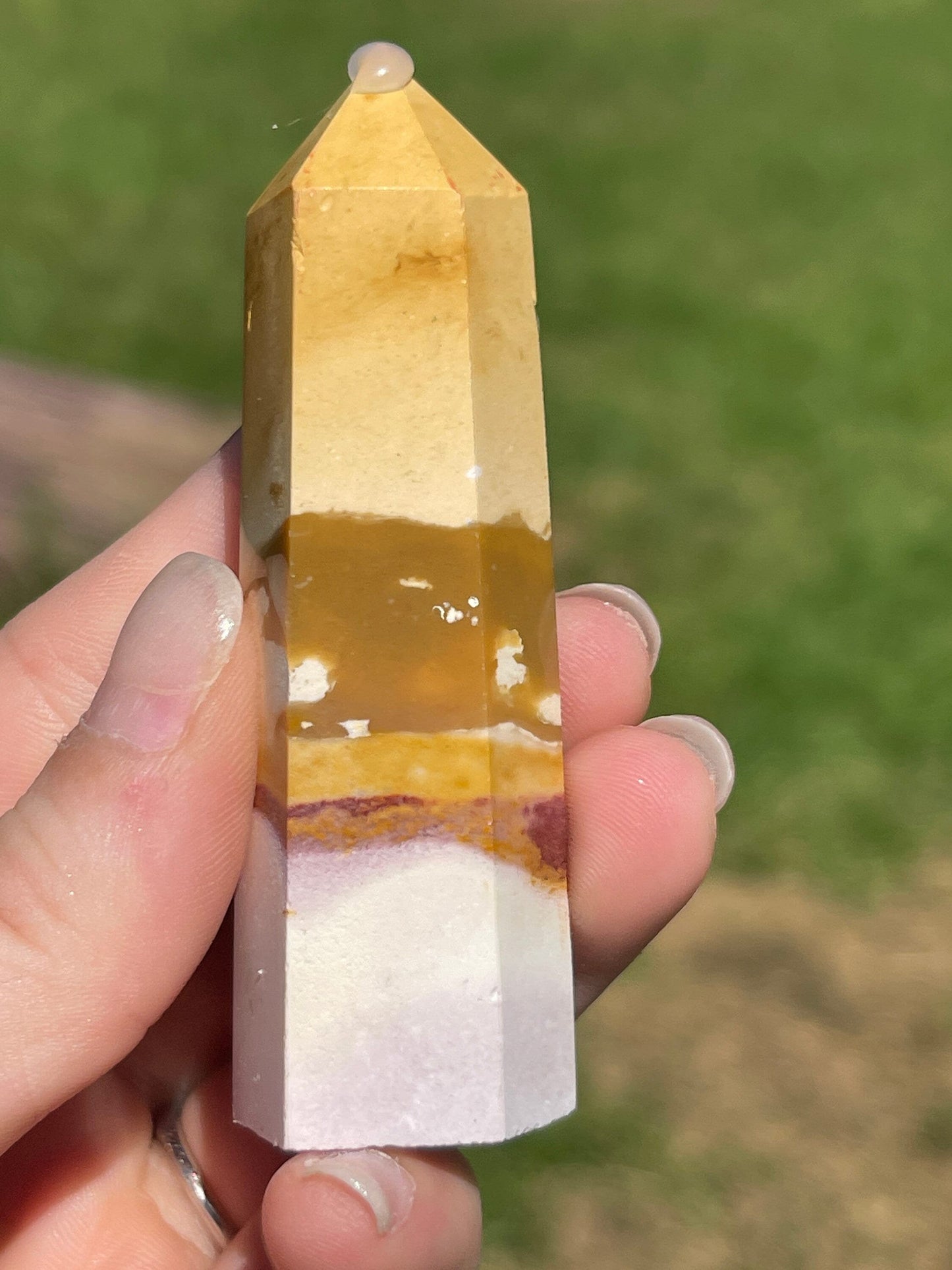 Mookaite Jasper Crystal Tower: Australian Healing Stone