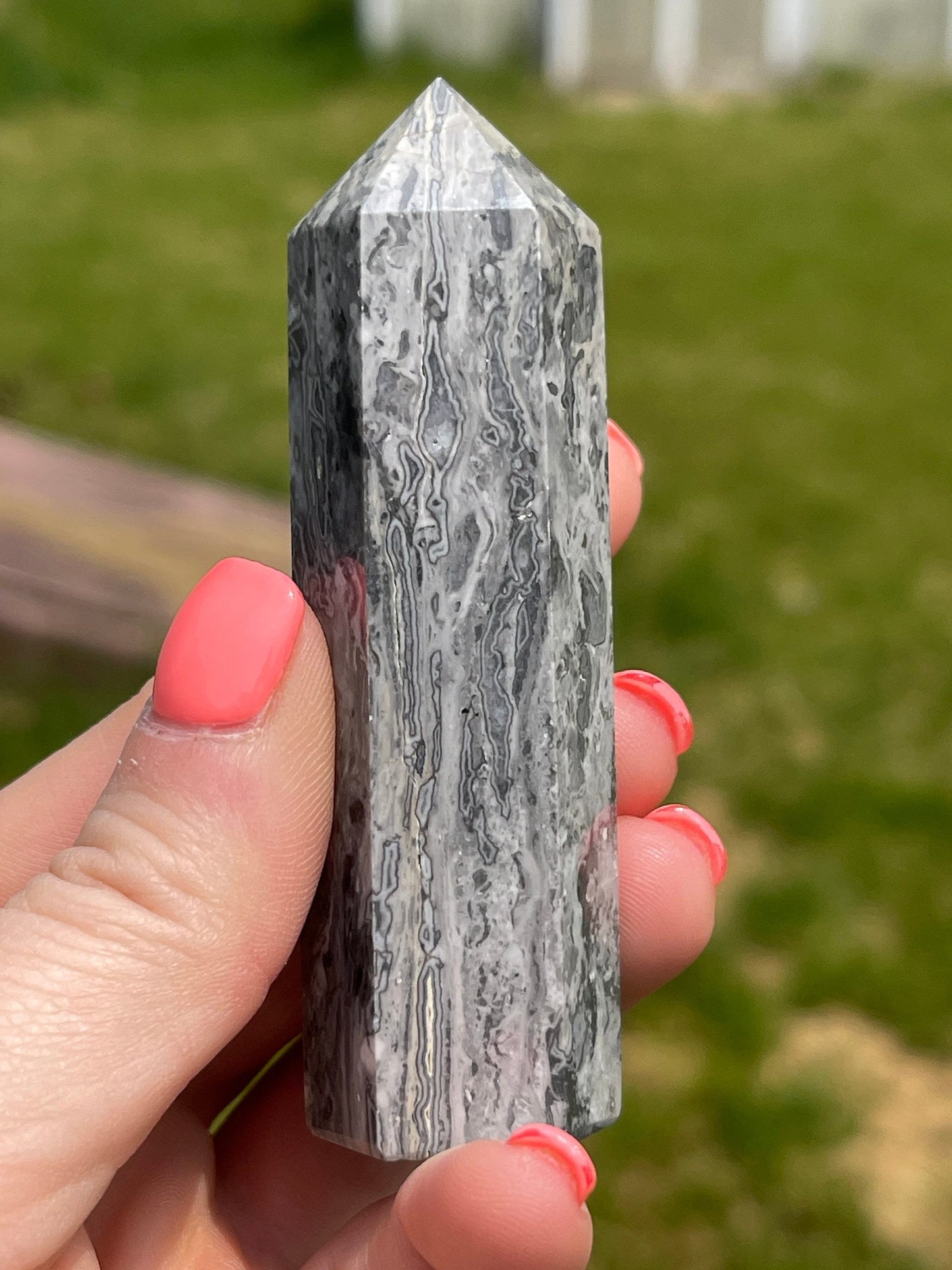 Picasso Jasper Crystal Tower
