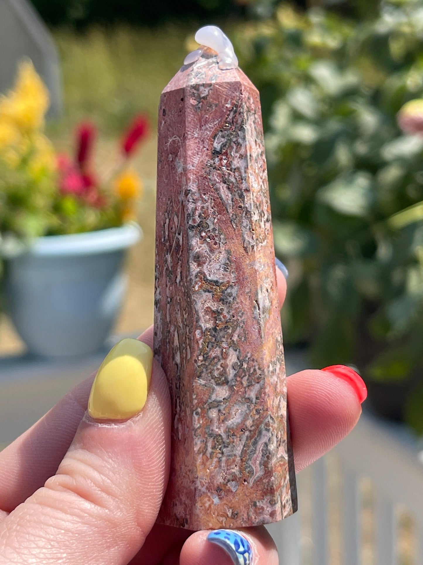 Leopard Skin Jasper Crystal Tower
