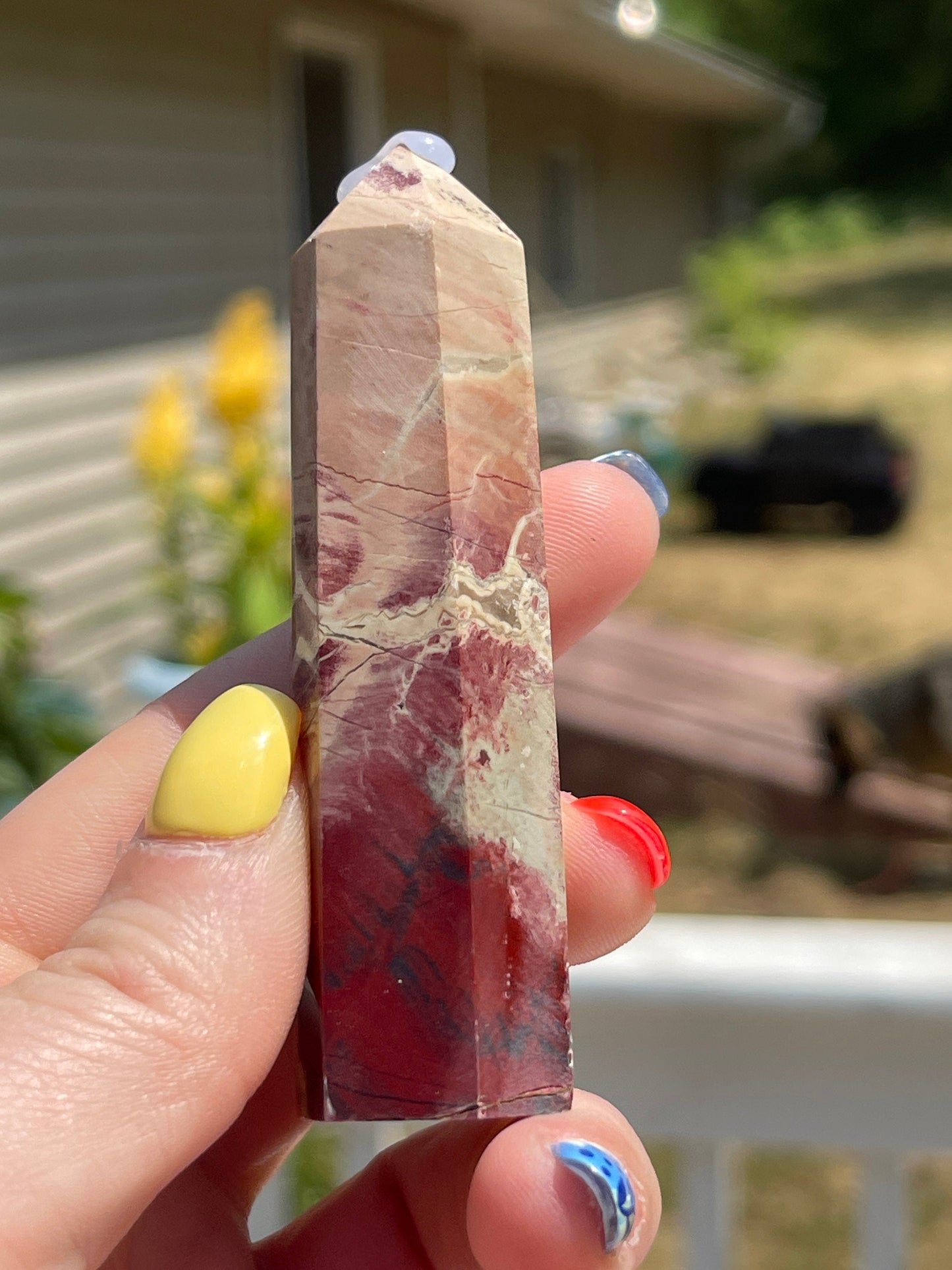 Rainbow Jasper Crystal Tower