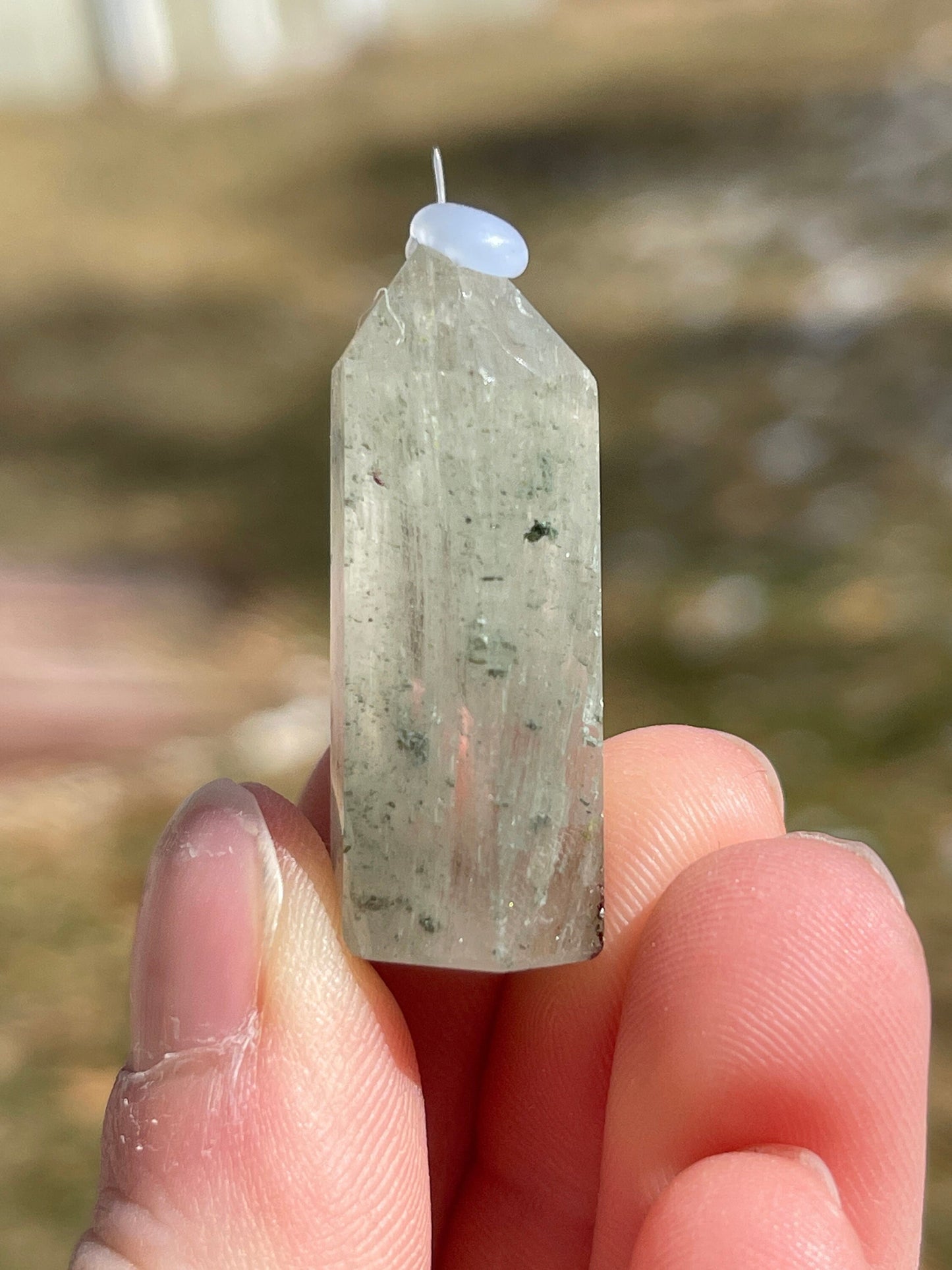 Mini Lodolite Crystal Tower I | Garden Quartz | Crystal Gift | Meditation Stone