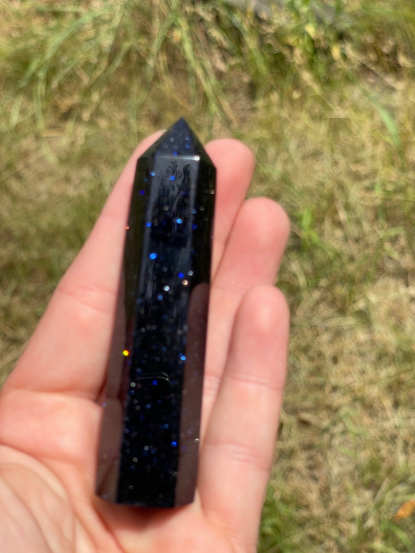 Blue Sandstone Crystal Tower