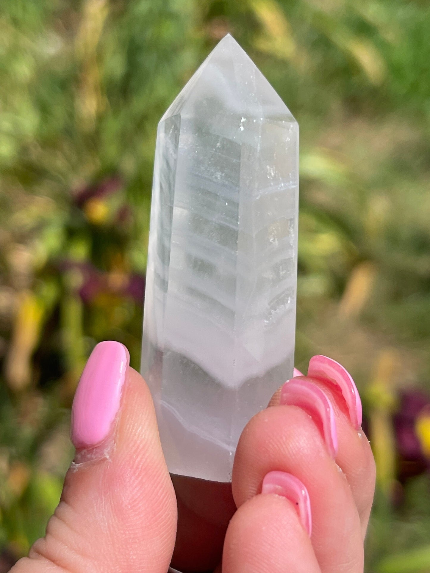 1 pc lavender fluorite tower