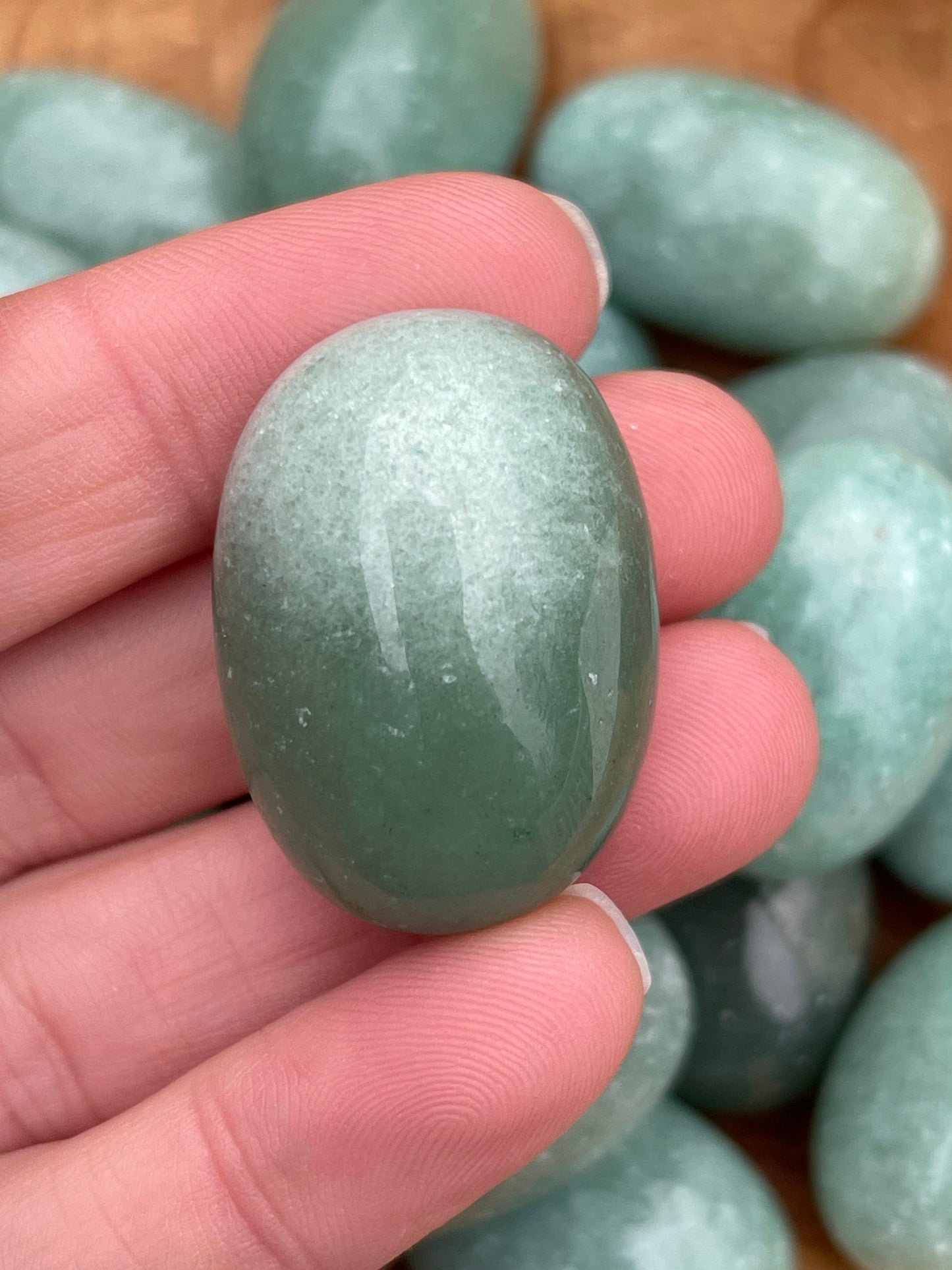 Green Aventurine Tumbled Stone: Abundance, Prosperity, Luck