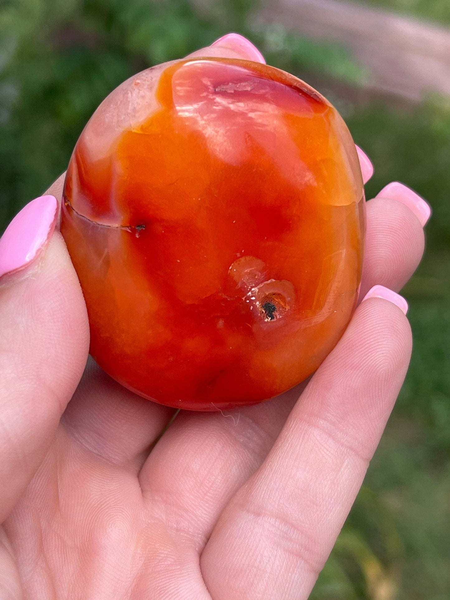 Carnelian Palm Stone