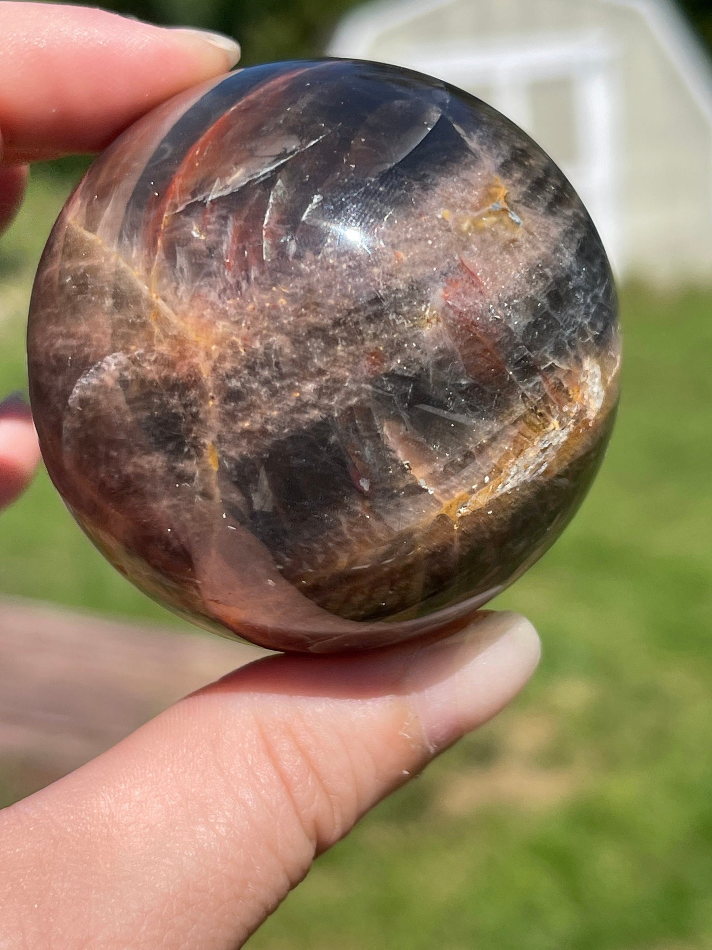 Black Moonstone Sphere