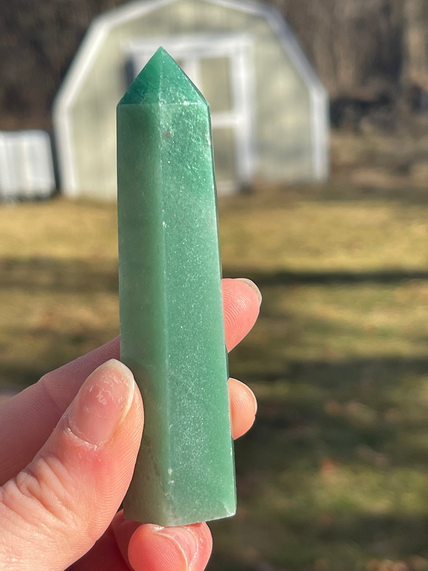 Green Aventurine Crystal Tower