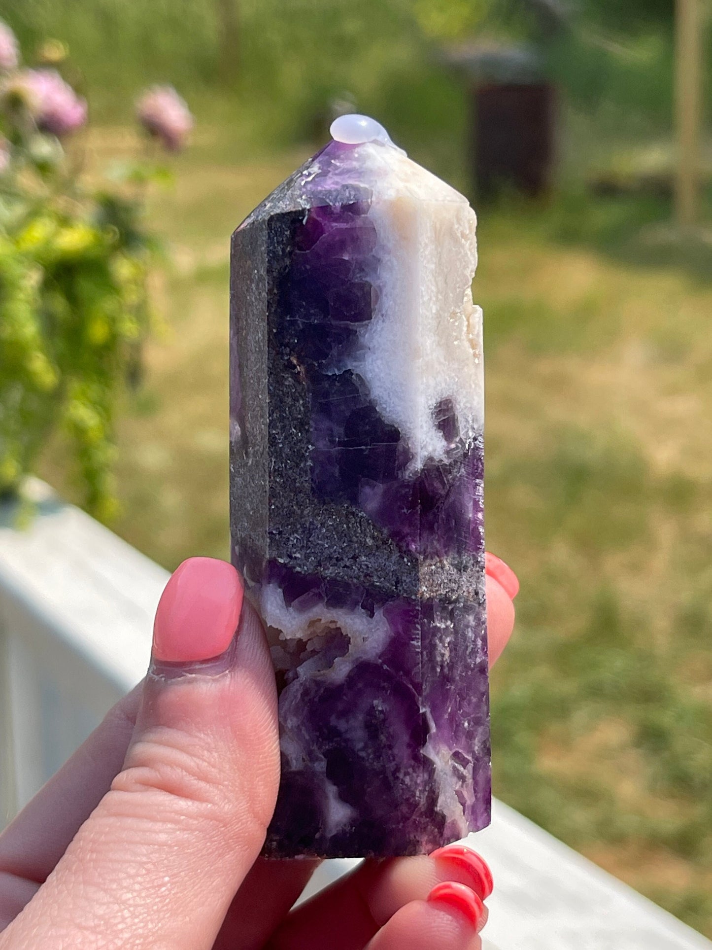 Purple Sphalerite Tower