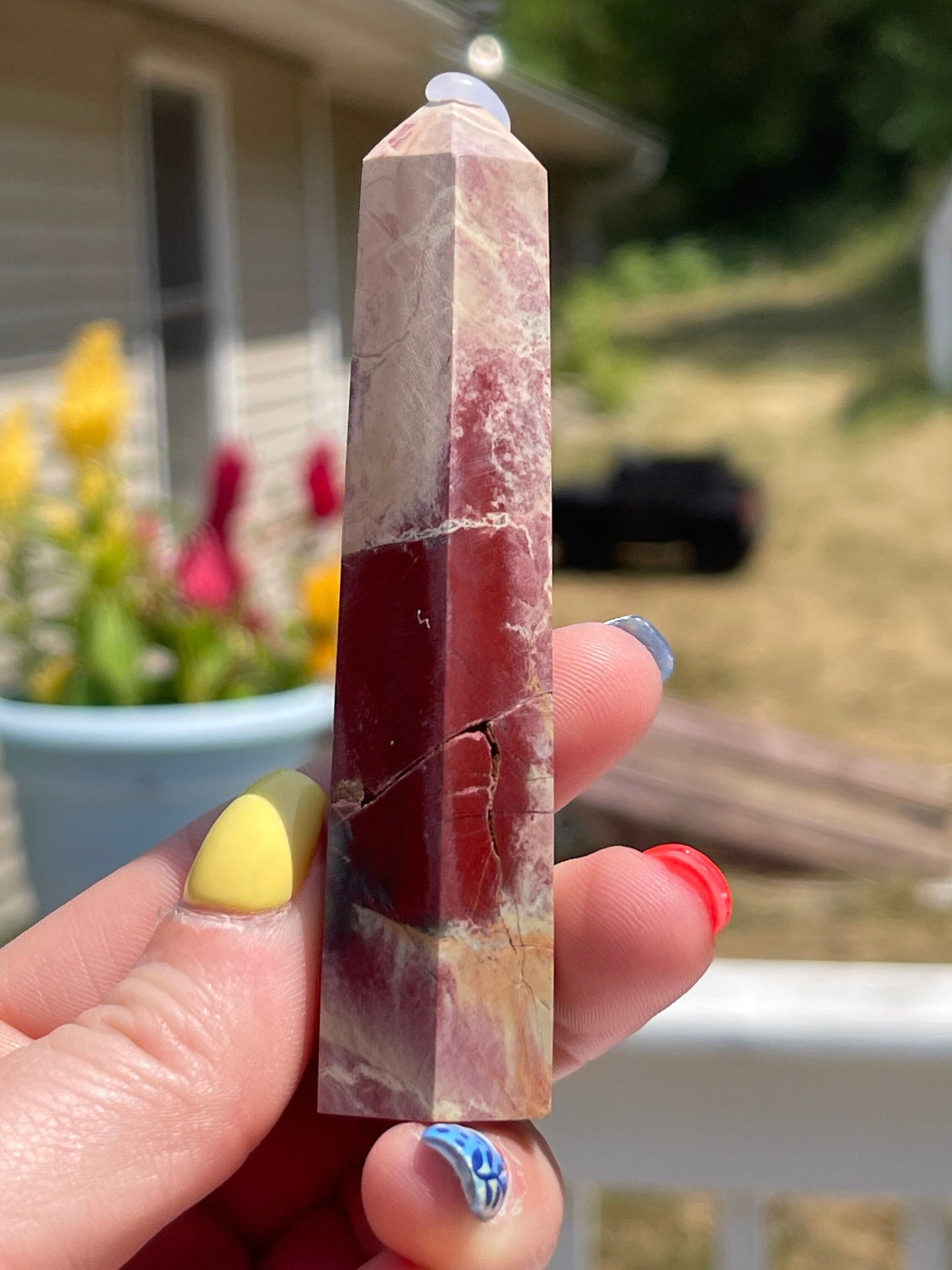 Rainbow Jasper Crystal Tower