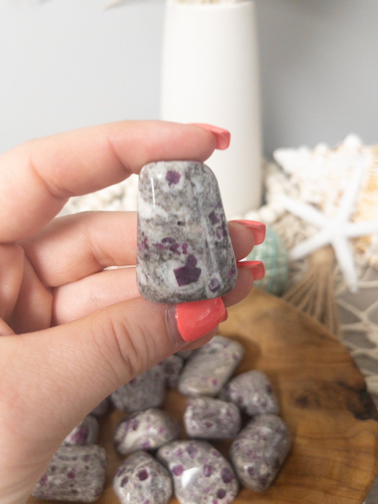 Ruby in Matrix Tumbled Stone