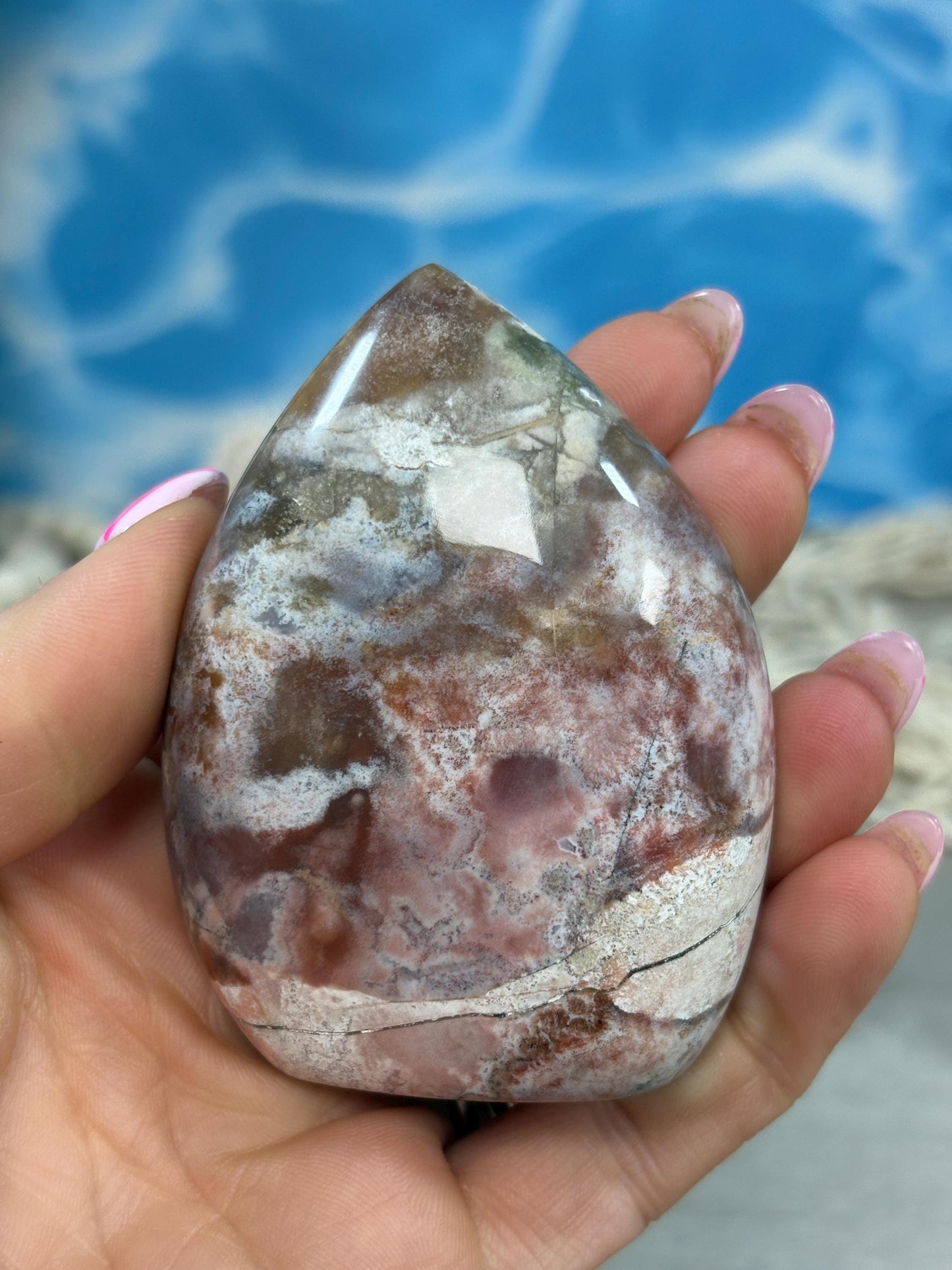 Uniquely Crafted Unicorn Jasper Crystal Flames