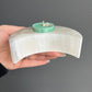Moon Selenite Crystal Candle Holder