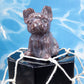 Ocean Jasper French Bulldog Carving