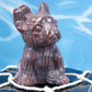 Ocean Jasper French Bulldog Carving