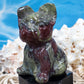 Dragon Bloodstone French Bulldog Carving