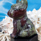 Dragon Bloodstone French Bulldog Carving