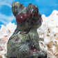 Dragon Bloodstone French Bulldog Carving