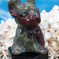 Dragon Bloodstone French Bulldog Carving