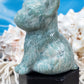 Ammonite French Bulldog Carving