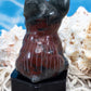 Bloodstone French Bulldog Carving