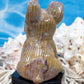 Ocean Jasper French Bulldog Carving