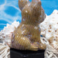 Ocean Jasper French Bulldog Carving
