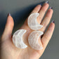 Mini Selenite Crystal Moon Carving