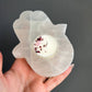 Hamsa Selenite Crystal Candle Holder