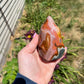 Polychrome Jasper Flame Carving