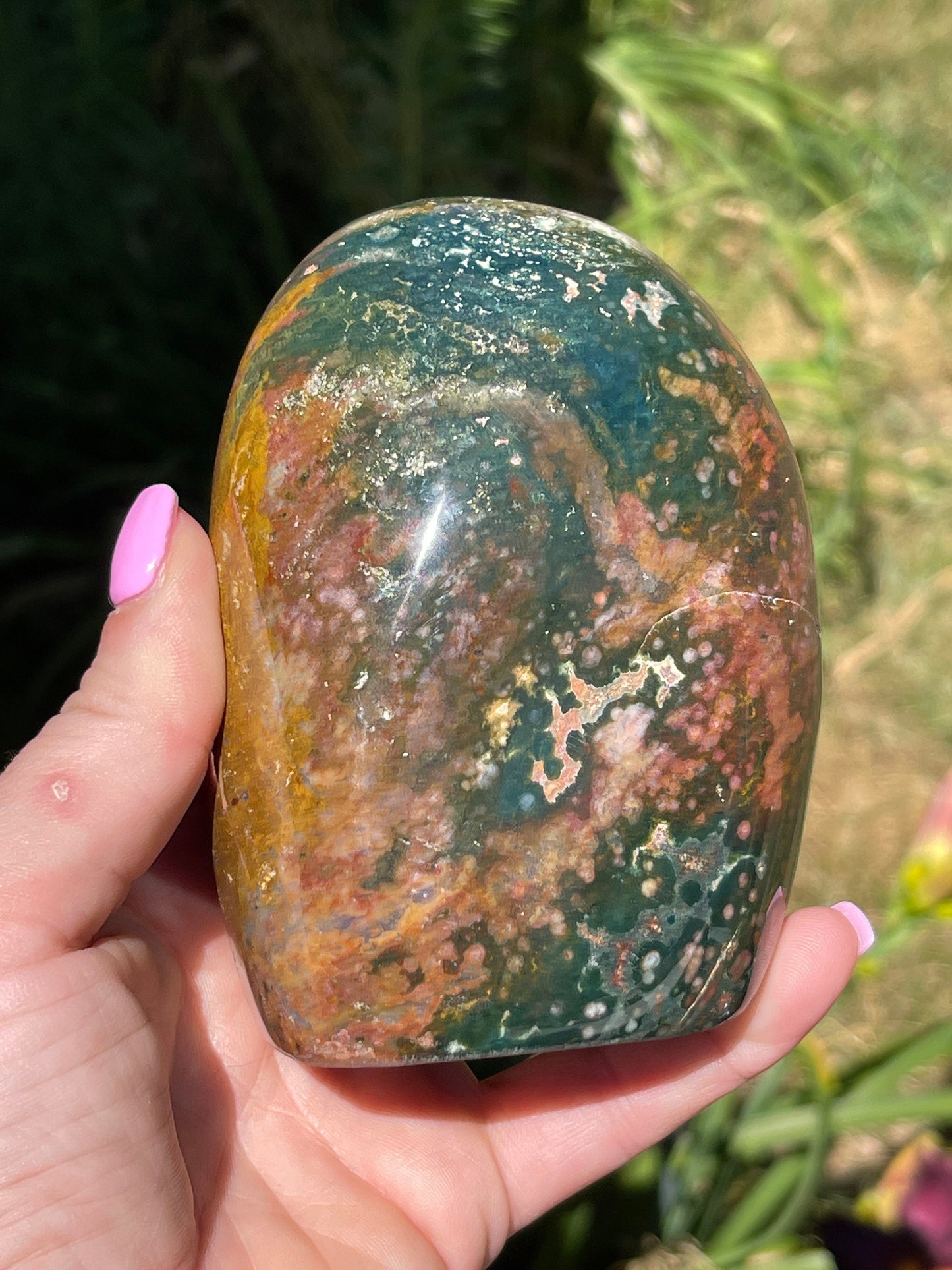 Orbicular Ocean Jasper Freeform