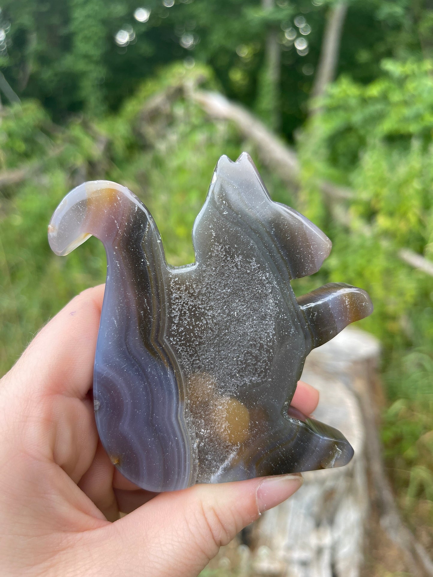 Druzy Agate Squirrel