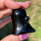 Black Obsidian Halloween Ghost Carving