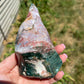Ocean Jasper Flame with Natural Raw Patches