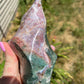 Ocean Jasper Flame with Natural Raw Patches