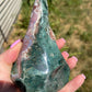 Ocean Jasper Flame with Natural Raw Patches