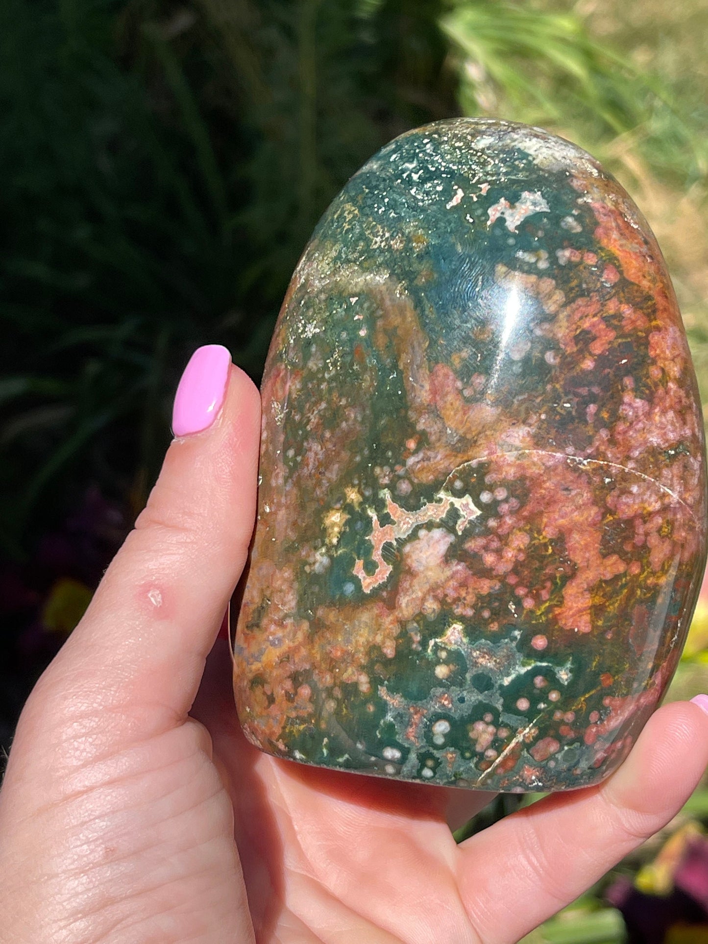 Orbicular Ocean Jasper Freeform