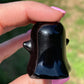 Black Obsidian Halloween Ghost Carving