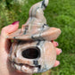 Large Calcite Pumpkin with Witch Hat