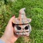 Large Calcite Pumpkin with Witch Hat