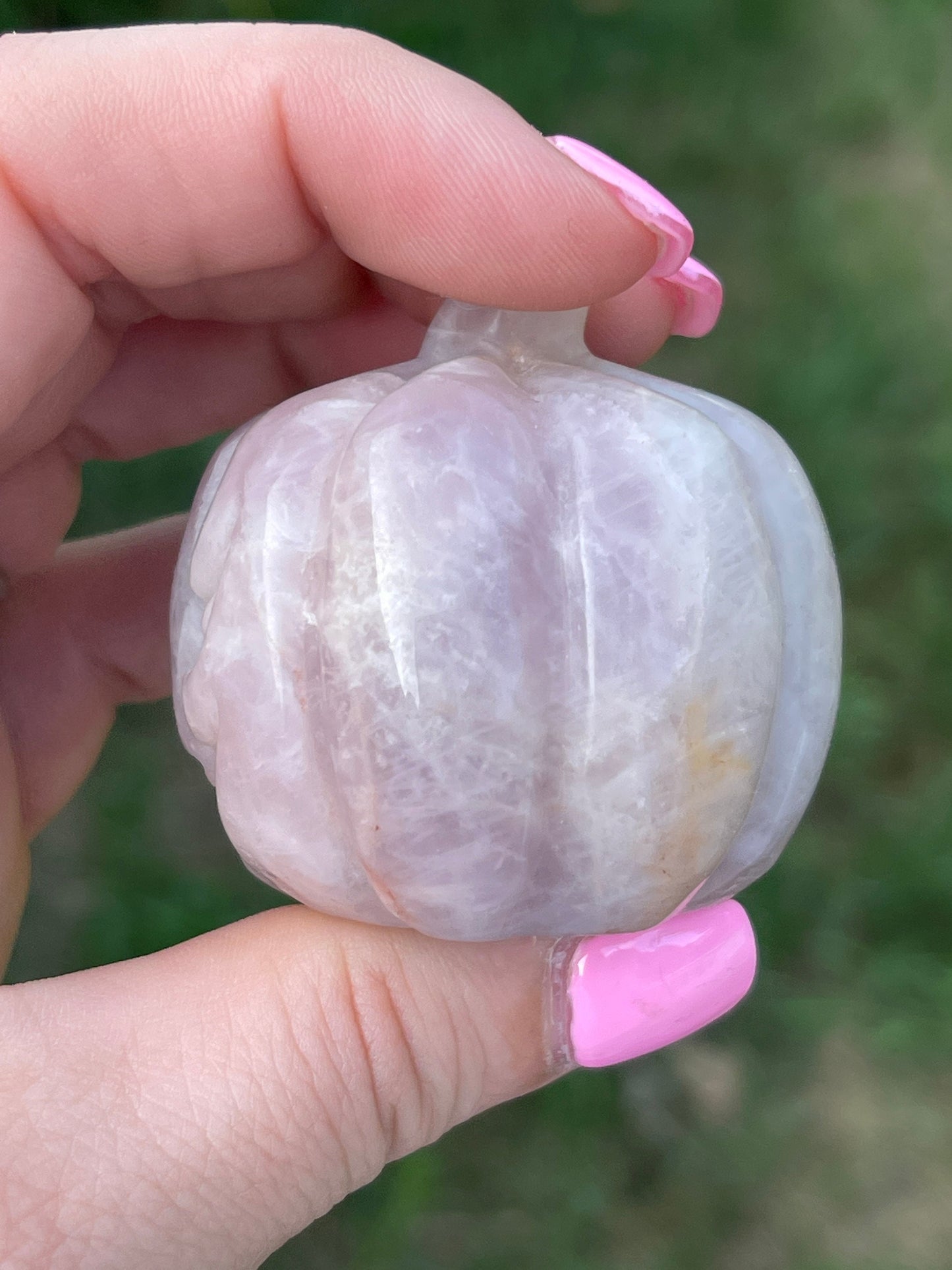 Rose Quartz Halloween Pumpkin Carving