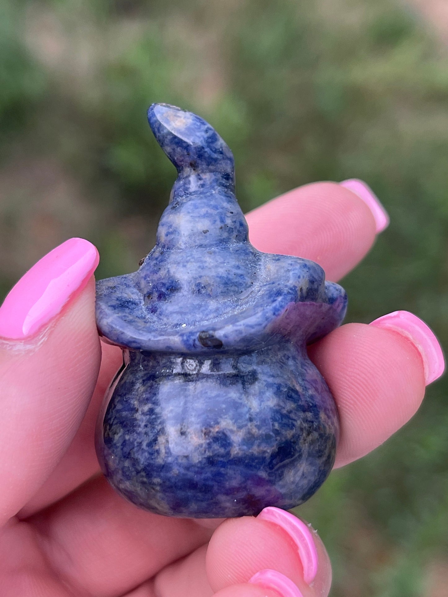 Sodalite Halloween Pumpkin Carving