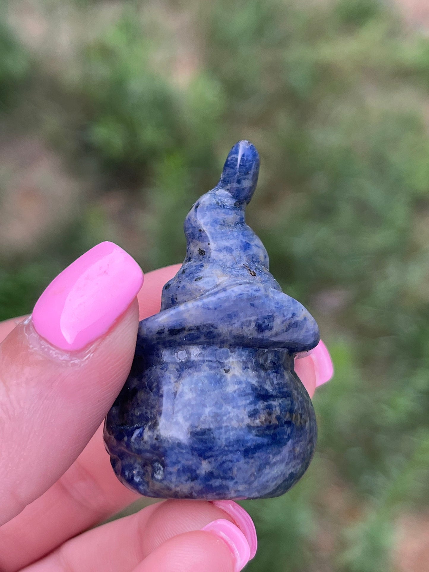 Sodalite Halloween Pumpkin Carving