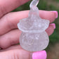 Clear Quartz Halloween Pumpkin Carving