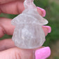 Clear Quartz Halloween Pumpkin Carving