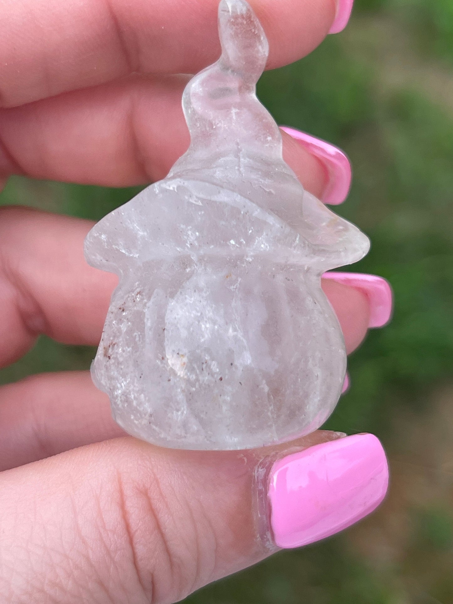 Clear Quartz Halloween Pumpkin Carving